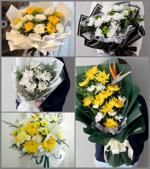 山东青岛即墨市移风店镇前吕戈庄村白事花束代送